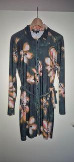 Didi groene doorknoopjurk, jurk maat L, met tailleband, Maat 38/40 (M), Verzenden, Didi, Zo goed als nieuw