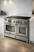 Boretti Toscana 90 cm inductiefornuis RVS – dubbele oven, Witgoed en Apparatuur, Fornuizen, Ophalen, Gebruikt, 60 cm of meer, 4 kookzones