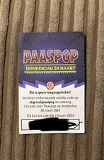 2 paaspop festival tickets, Tickets en Kaartjes, Overige Tickets en Kaartjes, Twee personen