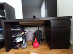 IKEA MALM bureau (zwart), Huis en Inrichting, Ophalen, Gebruikt, Bureau