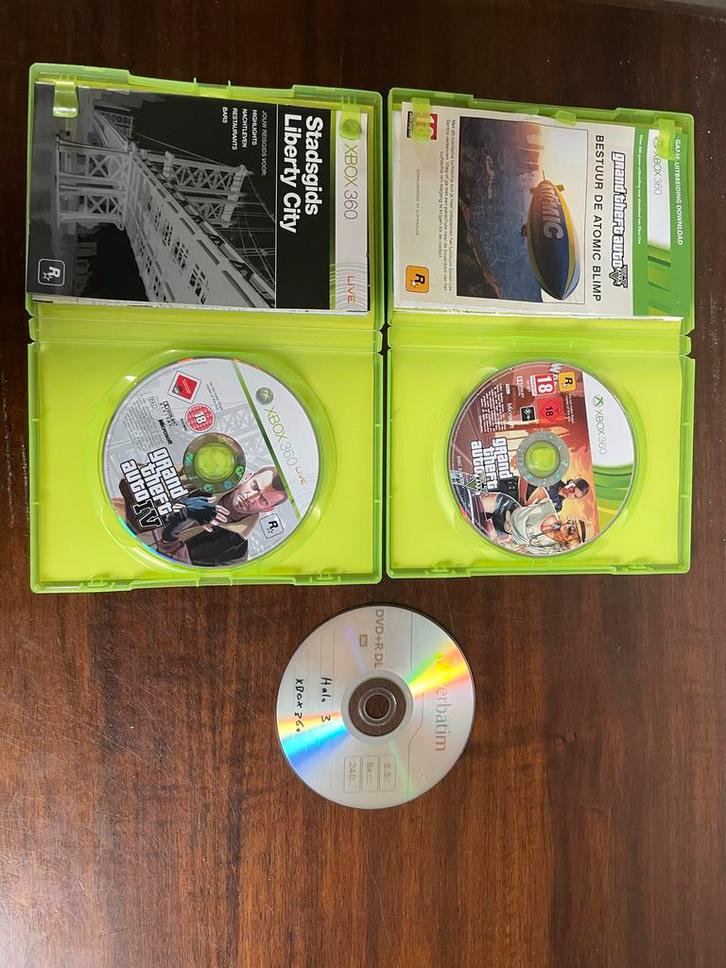 GTA IV & V (4&5) Xbox 360, Spelcomputers en Games, Games | Xbox 360, Zo goed als nieuw, Avontuur en Actie, 1 speler, Vanaf 18 jaar
