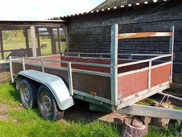 Verdonk dubbelasser aanhangwagen met kenteken beschikbaar voor biedingen