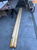 6 lange houten balken, Doe-het-zelf en Verbouw, Hout en Planken, Gebruikt, Minder dan 25 mm, 200 tot 250 cm, Plank