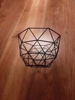 Zwart draadstaal mandje, Huis en Inrichting, Woonaccessoires | Schalen en Manden, Ophalen, Overige materialen, Mand, Rond