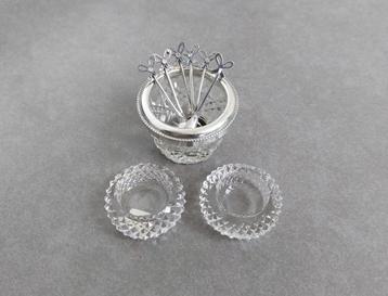 *Zilver zoutbakje - zoutvaatje - zoutlepeltjes beschikbaar voor biedingen