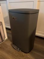 Nieuwe MaxxHome Pedaalemmer - Prullenbak 50L Metaal - Grijs, Met pedaal, 50 tot 75 cm, Nieuw, 40 liter of meer