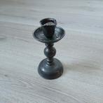 Antieke tinnen kandelaar hoogte 14 cm, Ophalen of Verzenden, Overige materialen