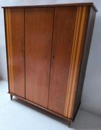 Demontabele vintage jaren 60 teak hang/leg linnenkast, Ophalen, 200 cm of meer, Teakhout, Zo goed als nieuw