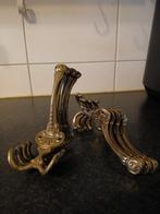 Oude messing kapstokhaken, 8st, Antiek en Kunst, Ophalen of Verzenden, Koper of Brons