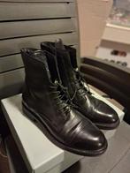 Manfield leren hoge schoenen dames maat 41, Zwart, Ophalen of Verzenden, Zo goed als nieuw, Schoenen met hoge hakken