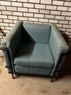 Vintage Fauteuil met Stalen Frame ( stijl Harvink), Huis en Inrichting, Fauteuils, Ophalen, Gebruikt, 75 tot 100 cm, 75 tot 100 cm