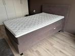 Boxspring 120 x 200  cm - Zo goed als nieuw, Ophalen, 90 cm, Eenpersoons, Bruin