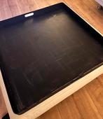 Zwart metalen industrieel dienblad 80-80-6 loods5 xl, Ophalen, Zo goed als nieuw, Metaal