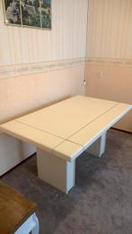 Eettafel met 4 eetstoelen, Huis en Inrichting, Tafels | Eettafels, Ophalen, Zo goed als nieuw, Rechthoekig, 50 tot 100 cm