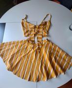Nieuw Streep Oker geel mosterd wit set top rok s +adv zara, Geel, Nieuw, Ophalen of Verzenden, Maat 36 (S)