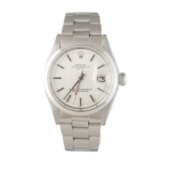 Rolex Oyster Perpetual Date - ref. 1500 - 1970, Sieraden, Tassen en Uiterlijk, Horloges | Heren, Zo goed als nieuw, Rolex, Staal