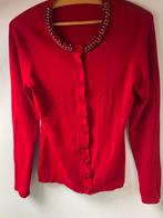 Rood Expresso vestje S - Strass & Parel Detail, Ophalen of Verzenden, Gedragen, Maat 36 (S), Rood