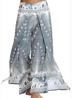 Nieuwe Palazzo-broek grijs/ wit met olifanten mt M, Kleding | Dames, Ophalen of Verzenden, Zo goed als nieuw, Maat 46/48 (XL) of groter