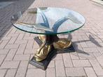 60s Italian Brass Koi Fish Sculptural Coffee Table Ø 75 cm, Ophalen