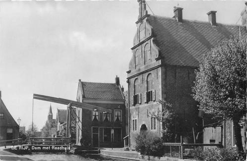 (304-213-025) De Rijp NH Dam met Raadhuis, Verzamelen, Ansichtkaarten | Nederland, Noord-Holland, Verzenden