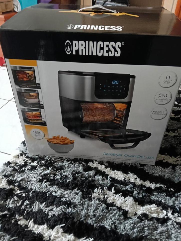 Princess 182075 Aerofryer Oven DeLuxe, Witgoed en Apparatuur, Frituurpannen, Nieuw, 4 liter of meer, Ophalen of Verzenden