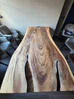 Boomstamtafel met epoxy, Huis en Inrichting, Tafels | Eettafels, Ophalen, 200 cm of meer, 50 tot 100 cm, Zo goed als nieuw