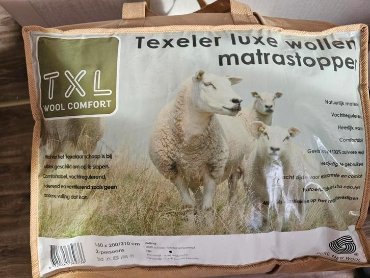 Texeler Luxe Wollen Matrastopper 160x200, Huis en Inrichting, Slaapkamer | Matrassen en Bedbodems, Nieuw, Matras, 160 cm, 200 cm