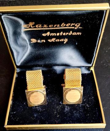 Gouden Manchetknopen - Nieuw in Doos! beschikbaar voor biedingen