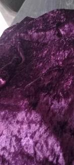 Velours de Panne donkerpaars, Hobby en Vrije tijd, Stoffen en Lappen, 120 cm of meer, 200 cm of meer, Ophalen of Verzenden, Zo goed als nieuw