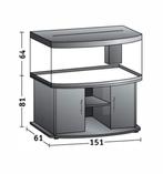 Gratis Juwel vision 450 met meubel etc opknapper, Ophalen, Gebruikt, Gevuld zoetwateraquarium