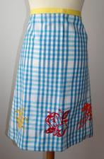 Nieuwe, zelfgemaakte schort, Huis en Inrichting, Keuken | Textiel, Ophalen of Verzenden, Nieuw, Blauw, Schort