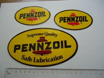 sticker oud PENNZOIL origineel race auto motor autocross ral beschikbaar voor biedingen