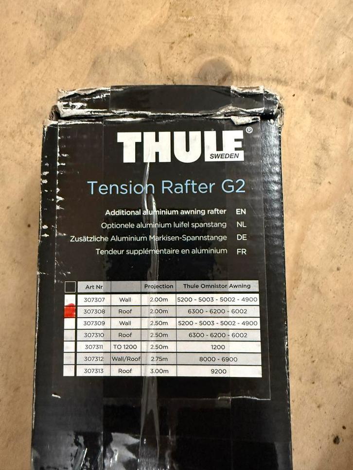 Thule Tension Rafter G2 200 - Luifel Spanstang, Caravans en Kamperen, Caravan accessoires, Nieuw, Ophalen of Verzenden