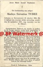 Tubee Mathys 1905 Stevensweert 1957 - 21522, Verzamelen, Bidprentjes en Rouwkaarten, Bidprentje, Ophalen of Verzenden