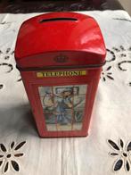 Engelse telefooncel spaarpot, Verzamelen, Spaarpotten, Ophalen of Verzenden, Gebruikt, Metaal of Blik, Overige thema's