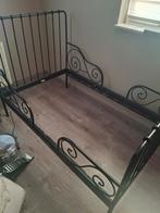 Minnen meegroeibed 80x200 incl lattenbodem - Zwart, Huis en Inrichting, Slaapkamer | Bedden, Ophalen, Eenpersoons, Zwart, 80 cm