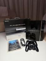 PlayStation 3 BC 60GB Compleet in Doos Topstaat, Spelcomputers en Games, Gebruikt, Phat, Met 2 controllers, Ophalen of Verzenden