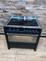Luxe Smeg INDUCTIE Fornuis met 5 zones zwart 90 cm, Witgoed en Apparatuur, Fornuizen, 60 cm of meer, Ophalen of Verzenden, Zo goed als nieuw