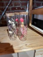 Decoratie vaasjes 15 stuks, Ophalen of Verzenden, Overige kleuren, Glas, Minder dan 50 cm