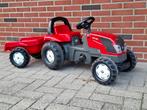 Traptrekker Rolleytoys Valtra incl aanhanger, Kinderen en Baby's, Speelgoed | Buiten | Skelters, Ophalen, Gebruikt, Overige merken