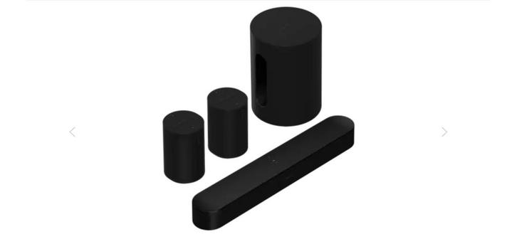 Sonos Beam Gen 2 + Sub Mini + 2 x Era 100 - Zwart, Audio, Tv en Foto, Luidsprekers, Nieuw, Complete surroundset, 120 watt of meer