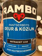 Rambo antracietgrijze dekkende beits 0,75liter, Ophalen of Verzenden, Nieuw