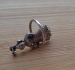 zilveren vintage bedel dame met hoepel [081], Overige merken, Verzenden, Zo goed als nieuw, 1 bedel