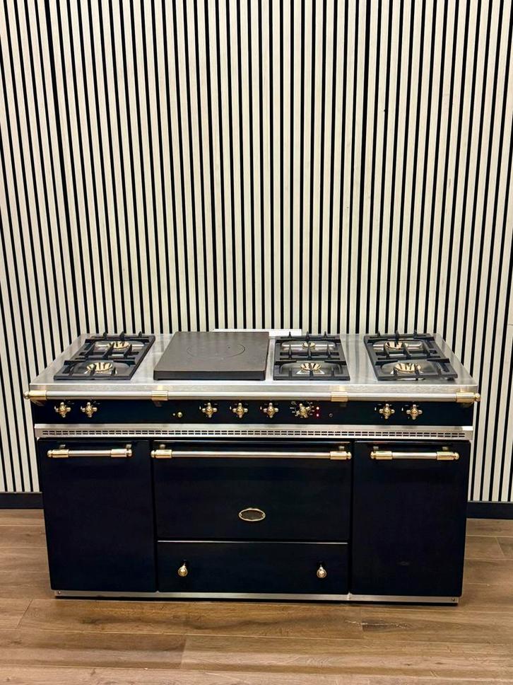 Luxe Lacanche Fornuis 7 pits met coupe de feu 150 cm, Witgoed en Apparatuur, Fornuizen, Zo goed als nieuw, Vrijstaand, Gas, 5 kookzones of meer