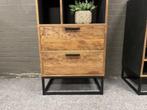 Boekenkast Mercure smal, Ophalen, Teakhout, Nieuw, 50 tot 100 cm