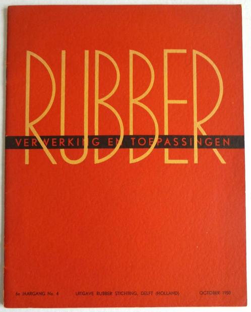 RUBBER toepassingen oktober 1950  Rubberstichting Delft, Verzamelen, Merken en Reclamevoorwerpen, Gebruikt, Overige typen, Verzenden
