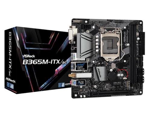 srock B365M-ITX/AC Mini ITX retail Socket 1151, Computers en Software, Moederborden, Zo goed als nieuw, Intel, DDR4, Ophalen of Verzenden