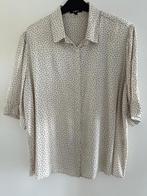 PURDEY  cremekleurige blouse met blauwe polkadots, maat 44, Blauw, Maat 42/44 (L), Ophalen of Verzenden, Zo goed als nieuw