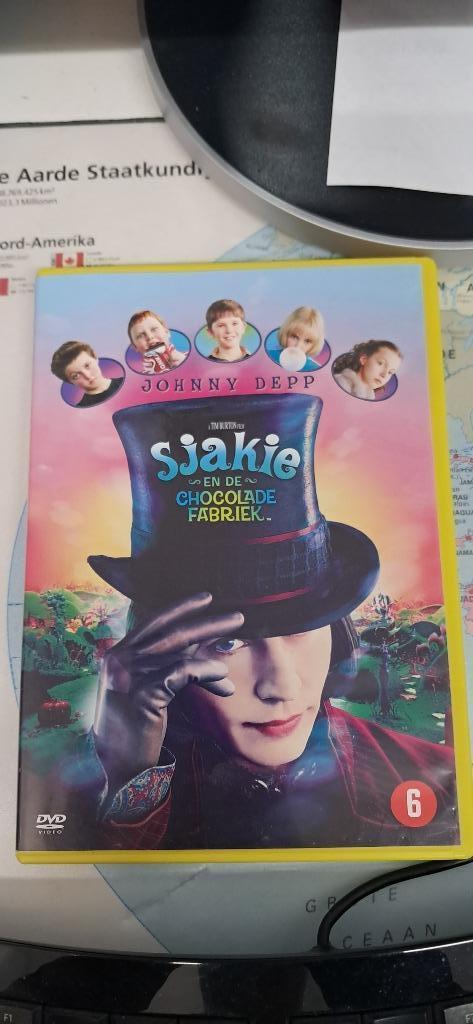 Sjakie en de Chocolade Fabriek dvd, Cd's en Dvd's, Dvd's | Kinderen en Jeugd, Zo goed als nieuw, Film, Avontuur, Vanaf 6 jaar