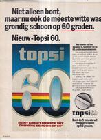 Retro reclame 1980 Topsi 60 wasmiddel niet alleen bont, Verzamelen, Retro, Overige typen, Ophalen of Verzenden